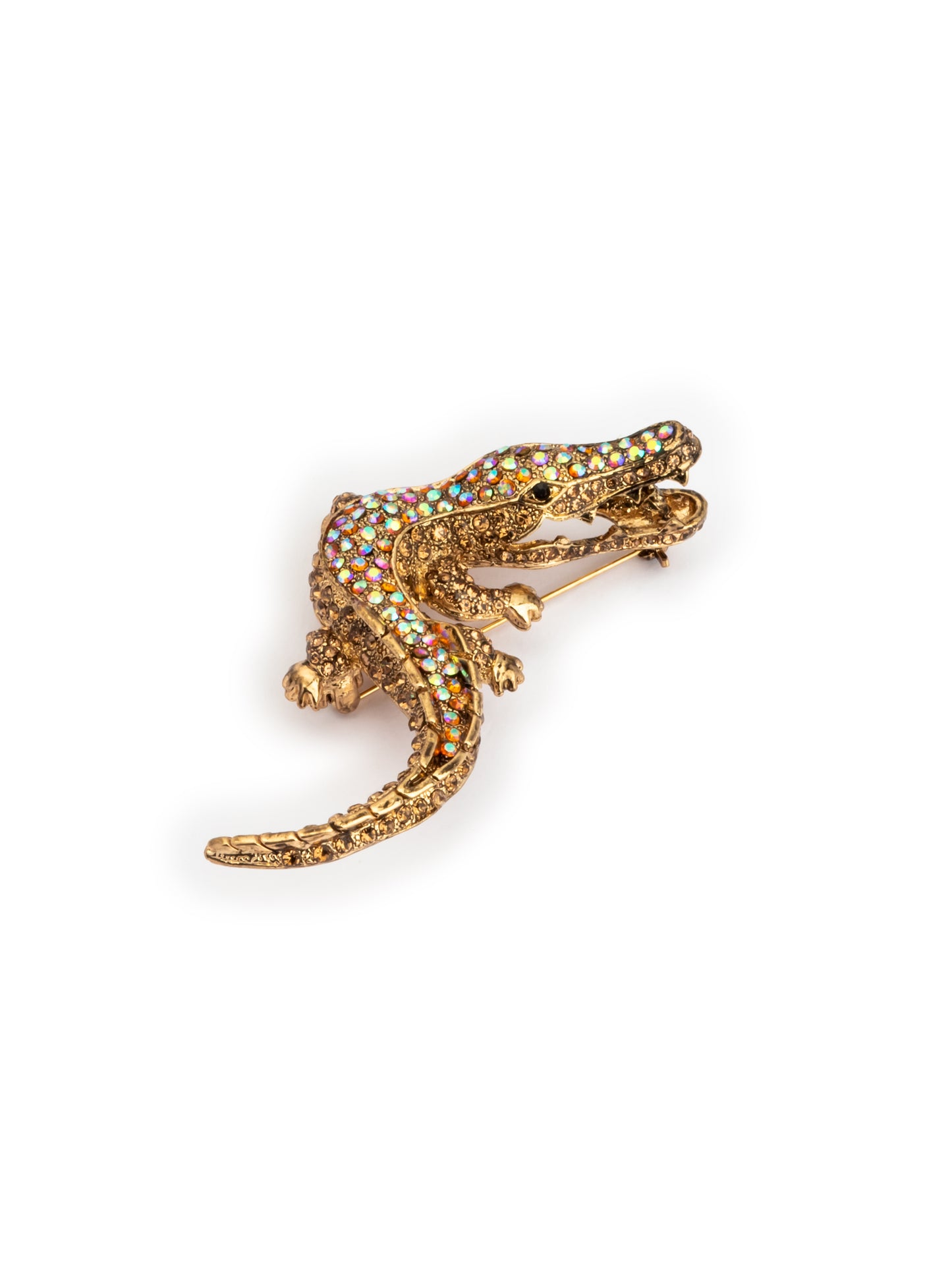 Gold studded croc