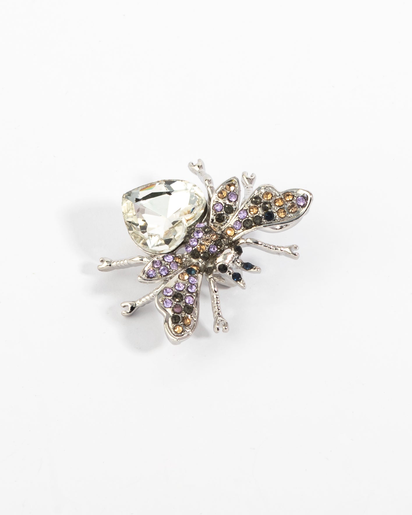 The periwinkle pollinator brooch