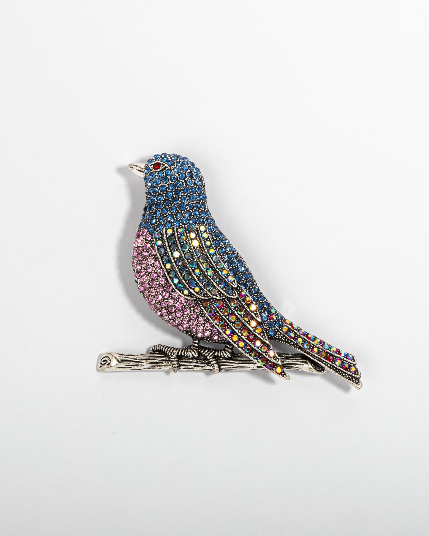 The Gemstone Sparrow brooch