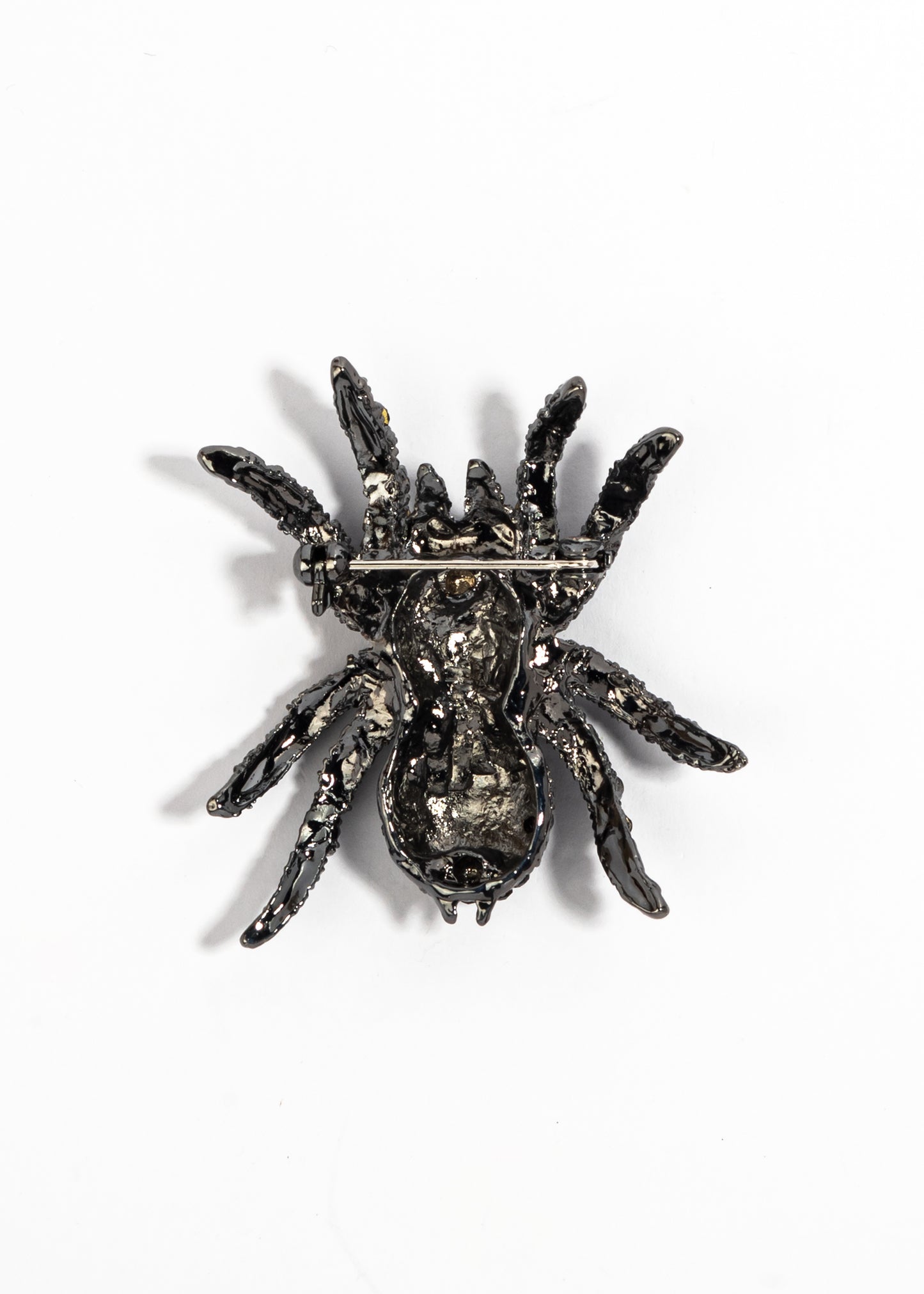 Black widows sling brooch