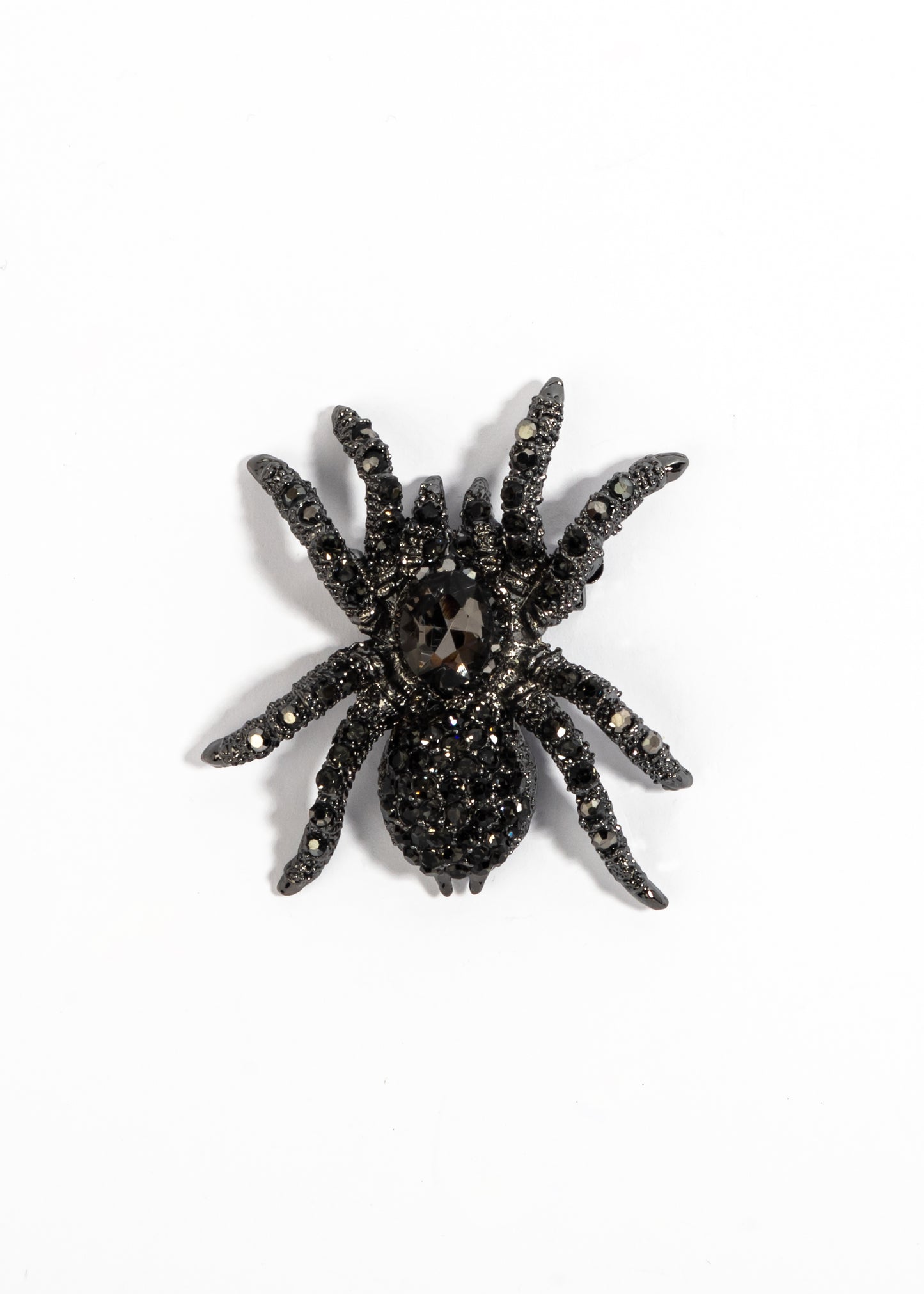 Black widows sling brooch