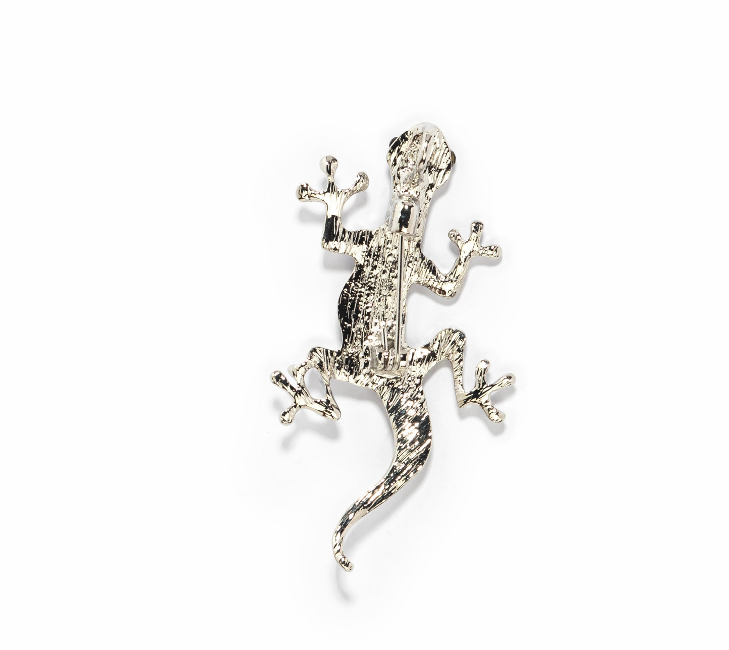 The glimmering gecko brooch