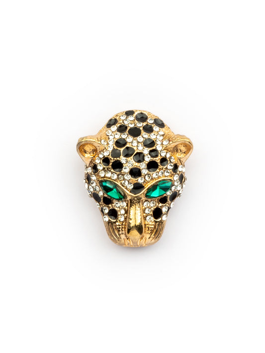 Gold panther green eye
