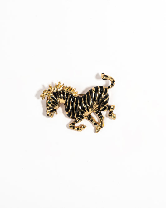 Zippy the zebra brooch