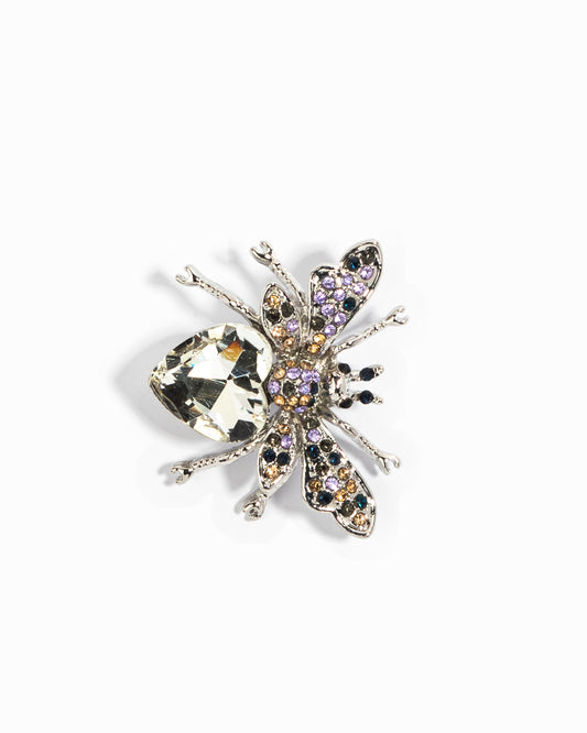 The periwinkle pollinator brooch